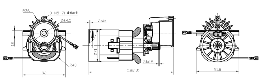 銅線清洗機串激電機