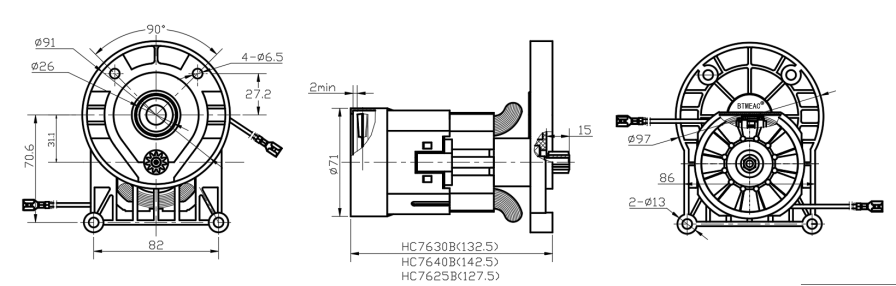 鋁線清洗機串激電機