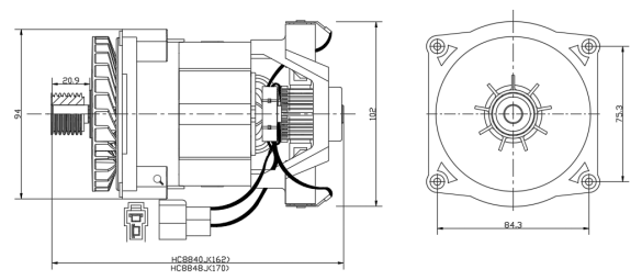 銅線割草機(jī)串激電機(jī)